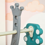 3-in-1 Kids Swing And Slide Set With Basketball Hoop Slide Swing
