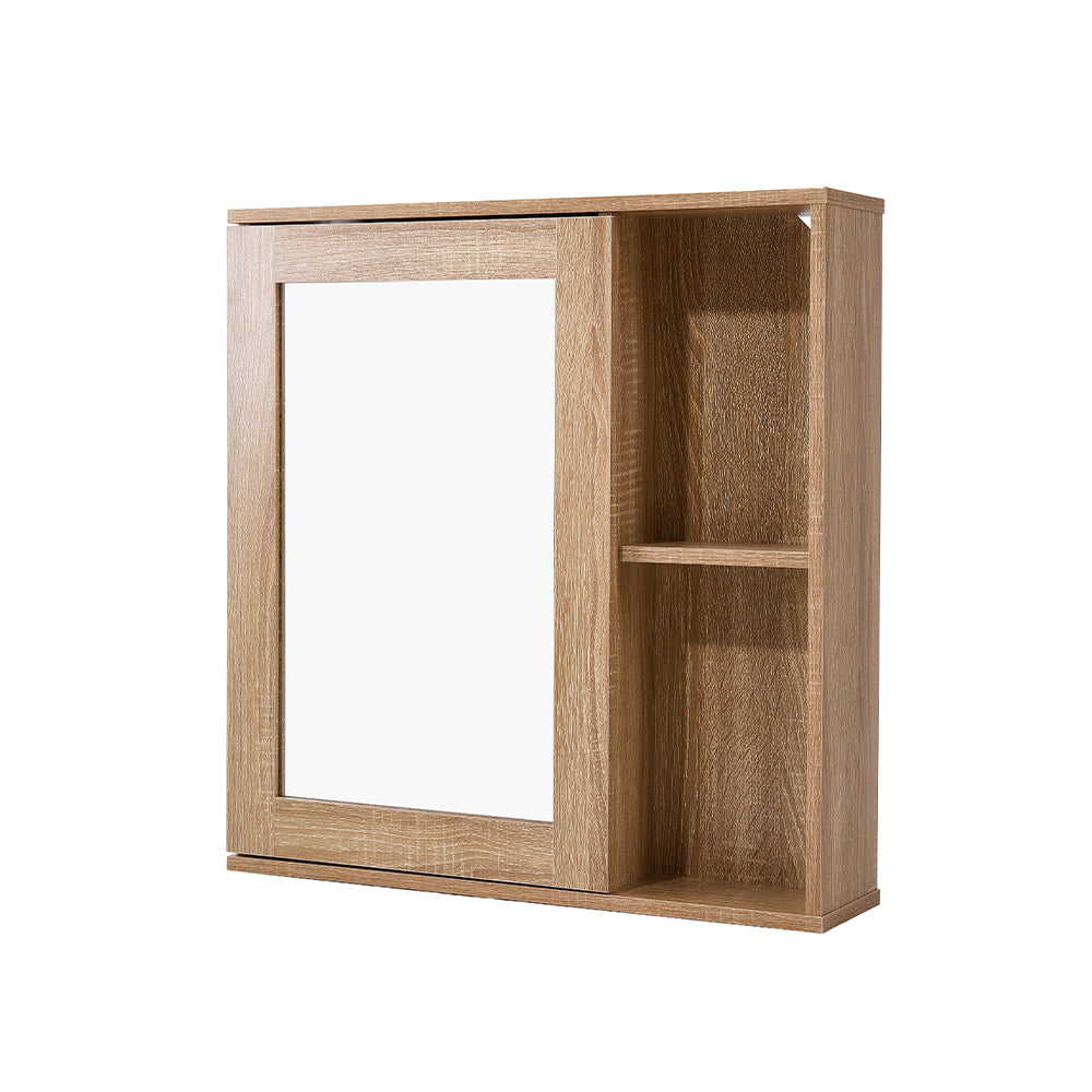 Wall-mounted Bathroom Mirror Cabinet With Adjustable Shelves