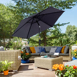 2.6m Patio Umbrella With Tilt Crank | Gray