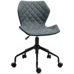 Office Swivel Desk Chair Linen Grey