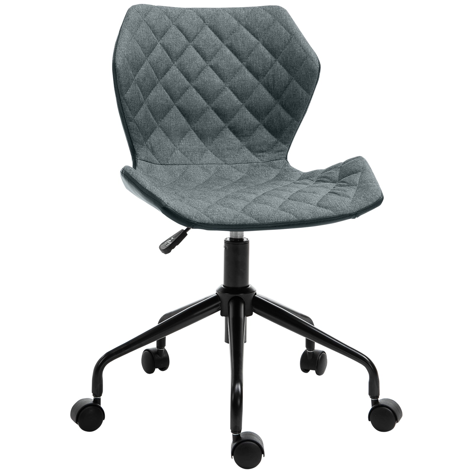 Office Swivel Desk Chair Linen Grey