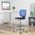 Mesh Fabric Standing Desk Chair | Blue