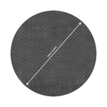 Round Bbq Floor Protection Mat | 120cm | Black