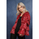 Tinsel Festival Jacket, Red | Large/Extra Large