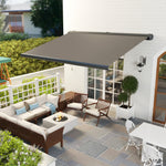 4x3(m) Full Cassette Electric Awning, Aluminium Frame | Light Grey