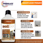 Insofloor Floor Primer - Insulating, Energy Saving & Anti-condesation Primer For Floors & Tiles - Additive | 5l | Clear