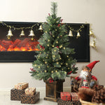 4ft Prelit Christmas Tree, 100 Led Lights, Modes