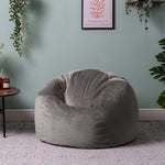 Aurora Velvet Bean Bag | Charcoal