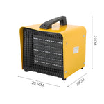2kw/3kw Portable Ptc Electric Space Heater Fan Warmer For Industrial Greenhouse Farm Workshop | Large