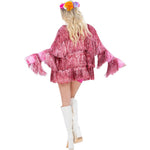 Tinsel Festival Jacket, Pink | Large/Extra Large