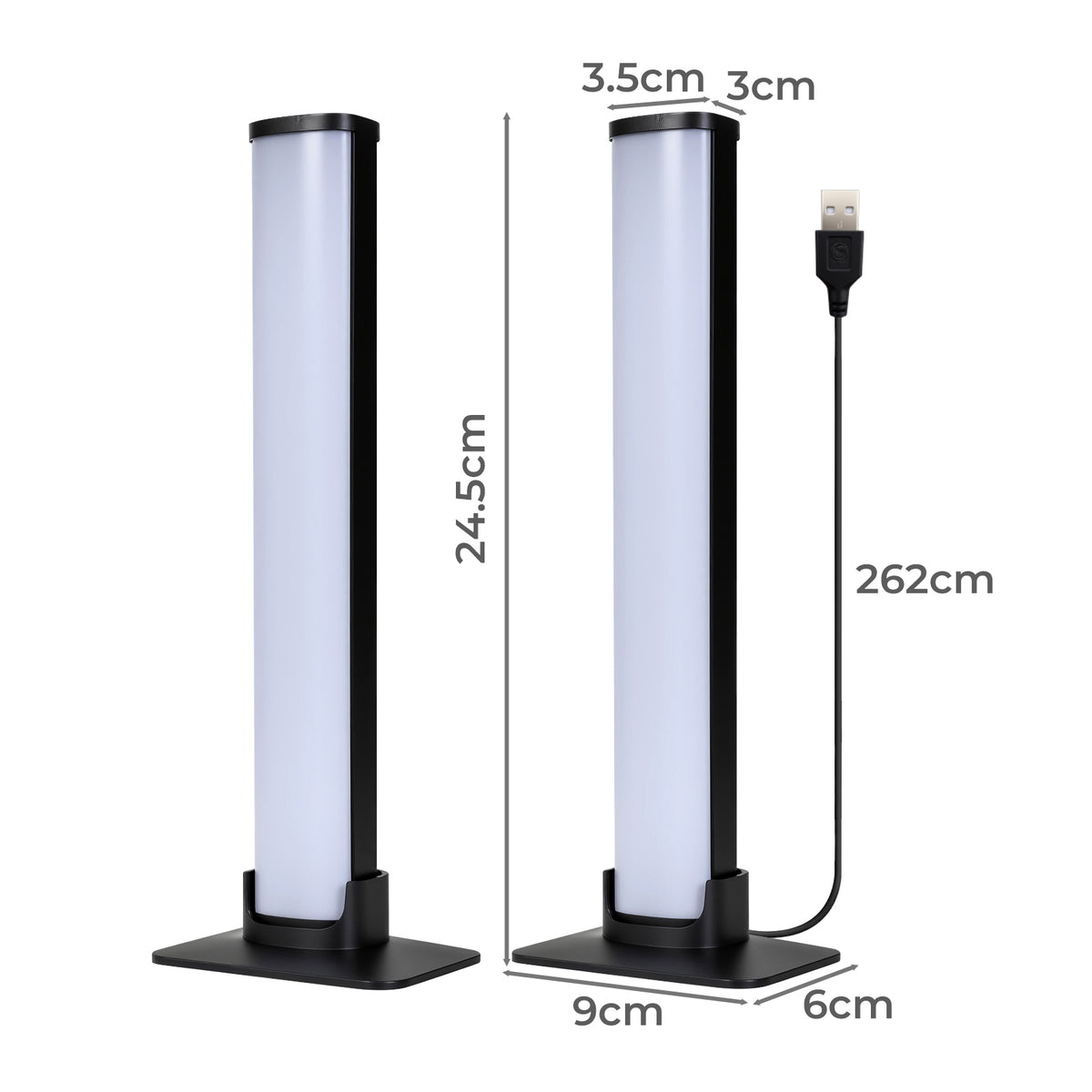 Emitto 2x Smart Rgb Led Light Bar Ambient Lamp Color Changing Music Tv Backlight