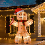 8ft Christmas Inflatable Gingerbread Man Lighted  Outdoor