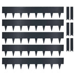 Metal Garden Border Edging 1m Panels – 20cm High, Set Of 5 With Pegs | Anthracite Grey