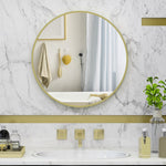 60x60/70x70cm Round Bathroom Mirror Modern Wall Mirror | Medium | Gold
