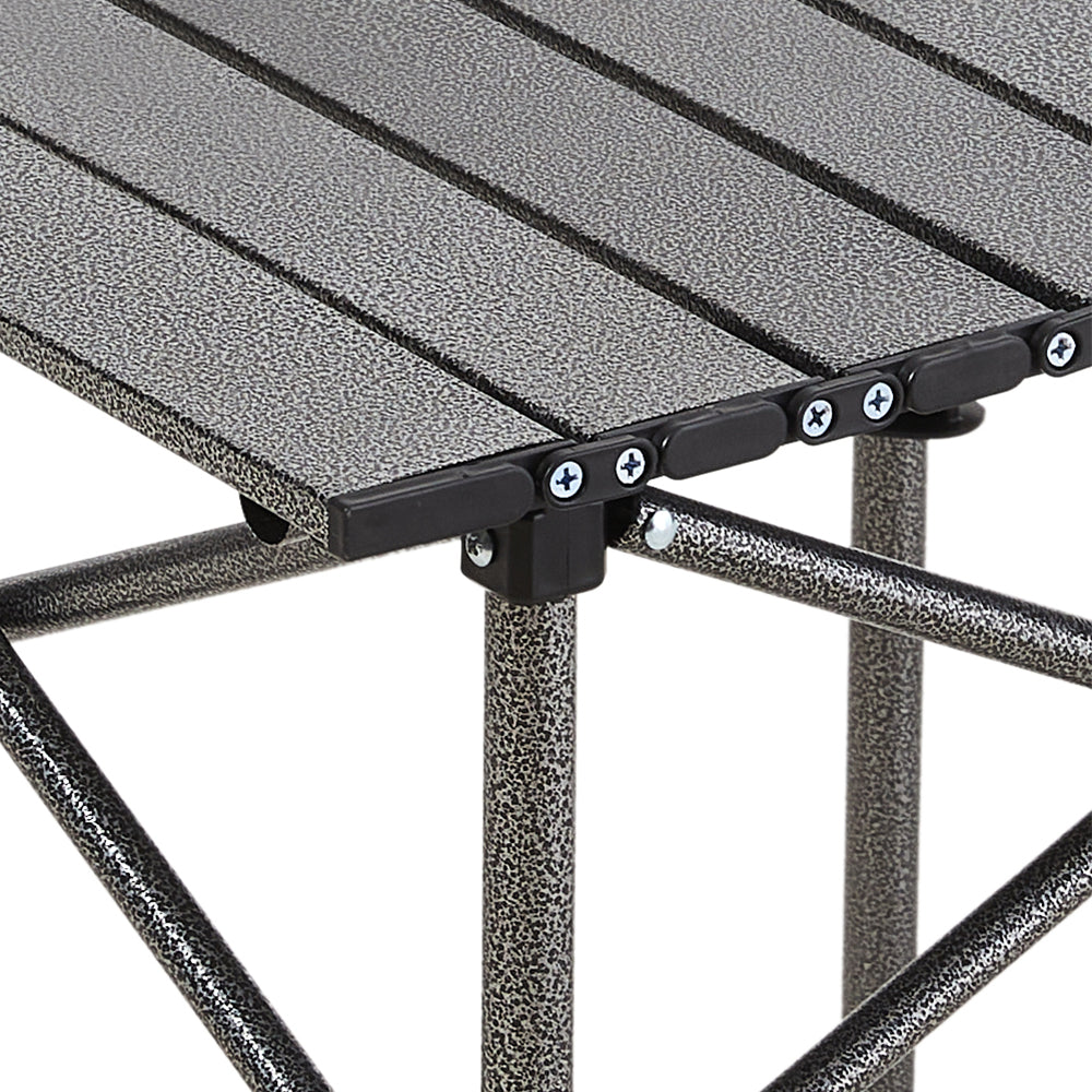 Set Of 3 Portable Folding Camping Table And Chair Set – Lightweight And Compact Outdoor Furniture | Set-of-3 | Black