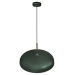 Lincoln 45cm Pendant Lamp Stylish Hand Made Scandi Style Lamp With A Golden Finish To The Shade Interior 1xe27 | 45cm | Green