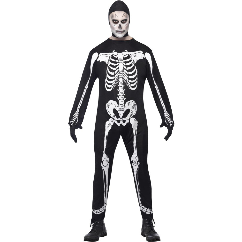 Skeleton Jumpsuit Costume | Medium