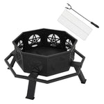 Heavy Duty Wood Burning Octagonal Fire Pit