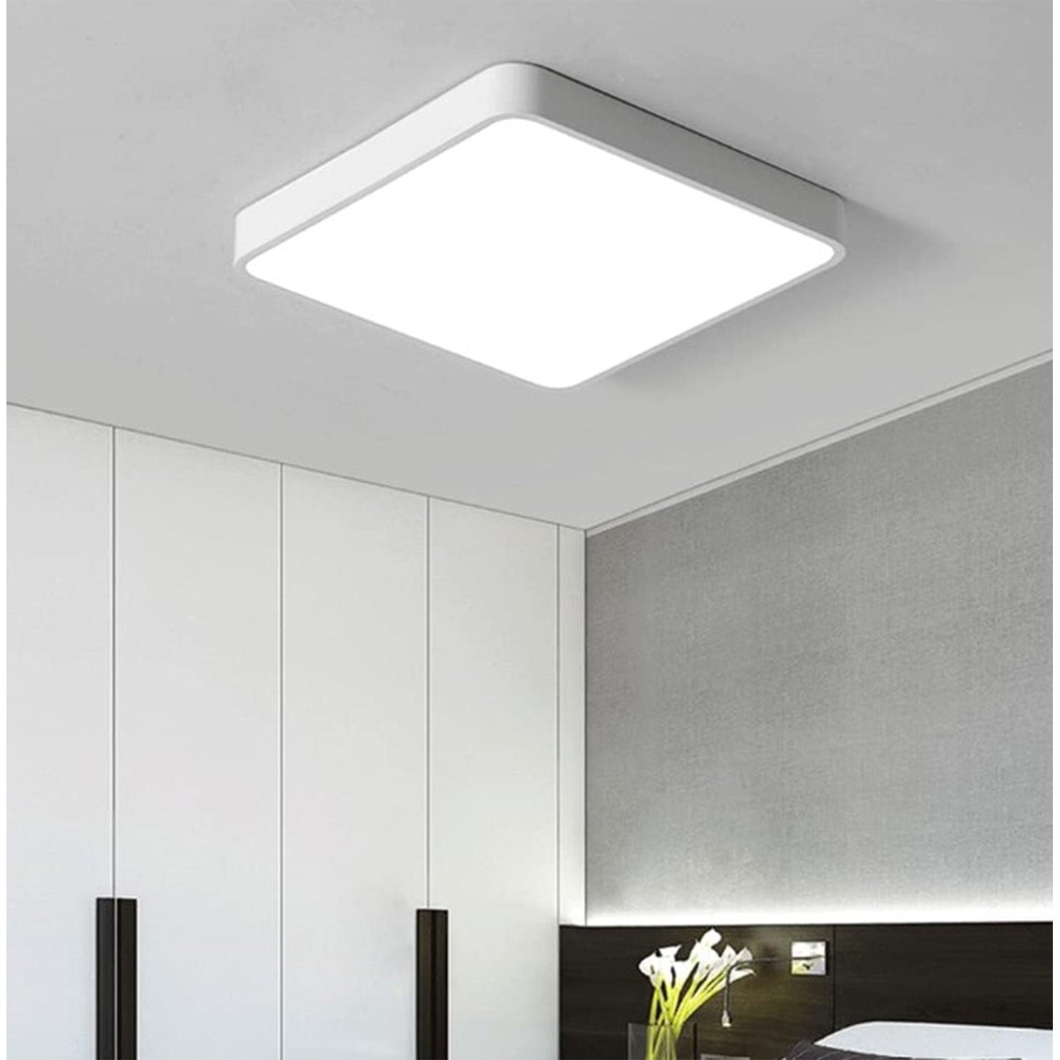 Bath Plus TB+ Modern Ultra-thin Square Led Flush Ceiling Light