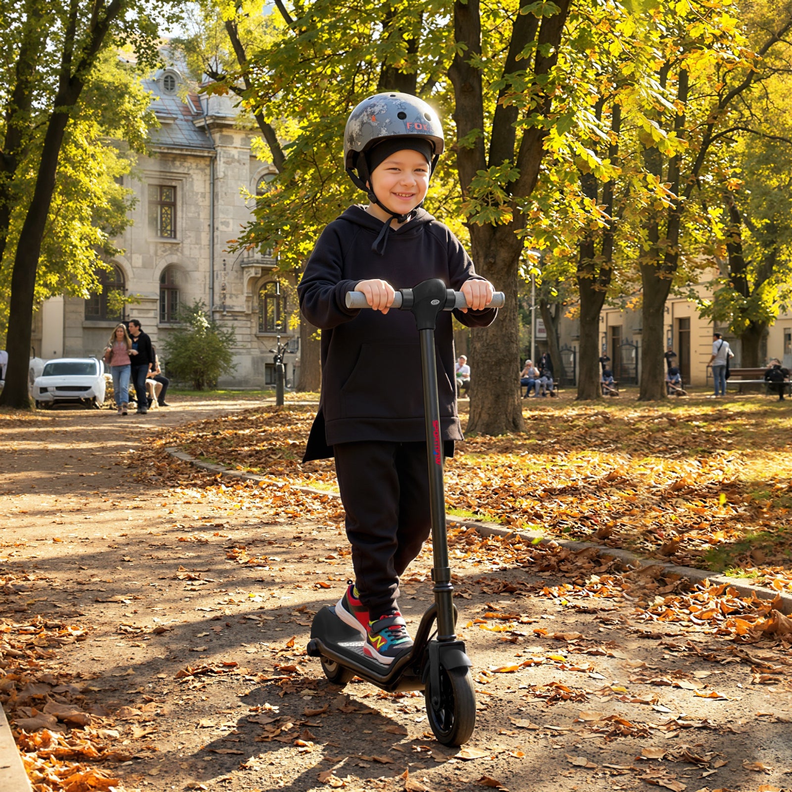 Electric Scooter, Lightweight E Scooter With Led Display | Black