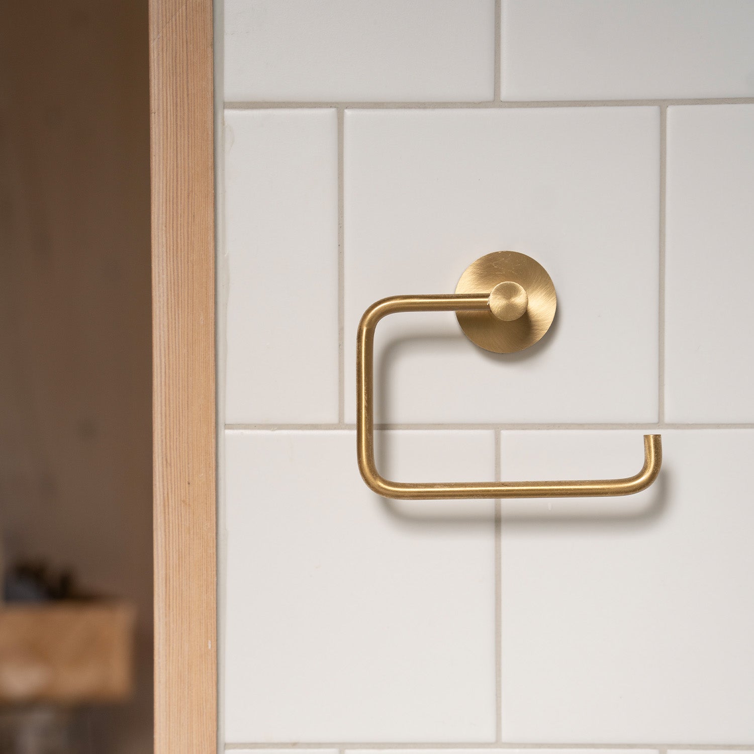 Wall Mounted Toilet Roll Holder For Bathroom Toilet Paper | Brushed Nickel