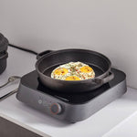 23cm/32cm Dia Black Pre-seasoned Cast Iron Pan | Large | Black