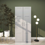 Wardrobe For Bedroom, Double Wardrobe With Hanging Rail | One Size