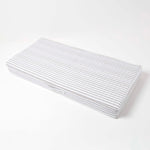 Cotton Orthopaedic Foam 2 Seater Booster Cushion | 50cm x 100cm | Grey & White