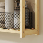 3-tier Bamboo Bathroom Storage Shelf With Adjustable Rack