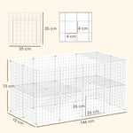 Small Animals Cage Diy 36 Panels Pet Playpen, For Rabbit Chinchilla