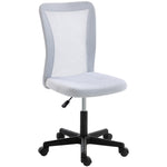 Vinsetto Mesh Office Chair Armless Adjustable Height White