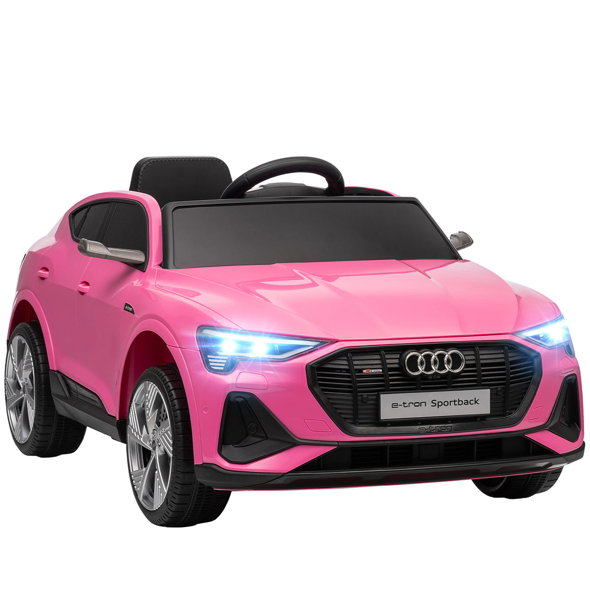 12v Kids Electric Ride-on Car/ W Remote Control, Lights, Music | Pink