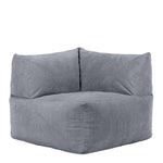 Tetra Cord Floor Sofa Section | Charcoal