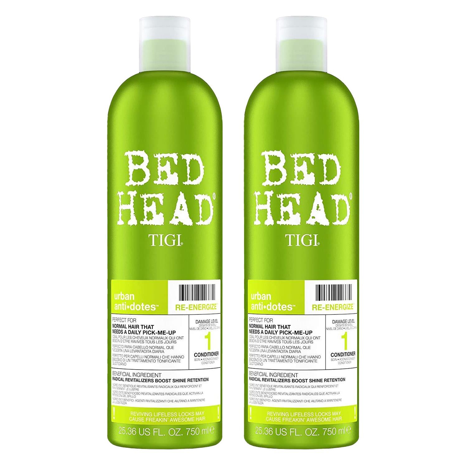 Urban Antidotes Re-energise Conditioner For Normal Hair 750ml, 2pk
