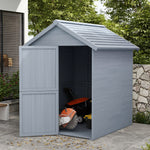 6 X 6.5ft Wooden Shed, Outdoor Storage Shed W/ Floor Window