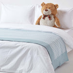 Cotton Gingham Check Throw | 150cm x 200cm | Blue