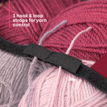 Fineway Crochet Knitting Bag Maroon Yarn Wool Needle Craft Storage Case