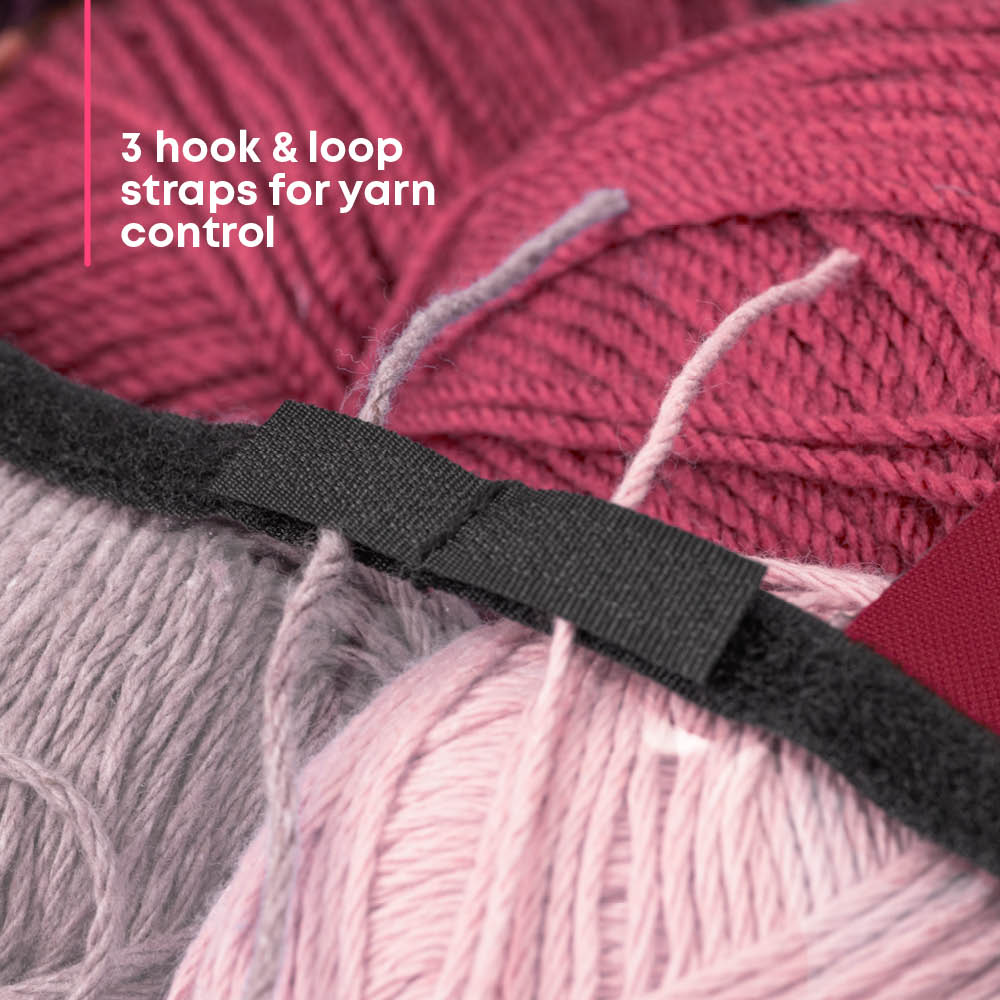 Fineway Crochet Knitting Bag Maroon Yarn Wool Needle Craft Storage Case