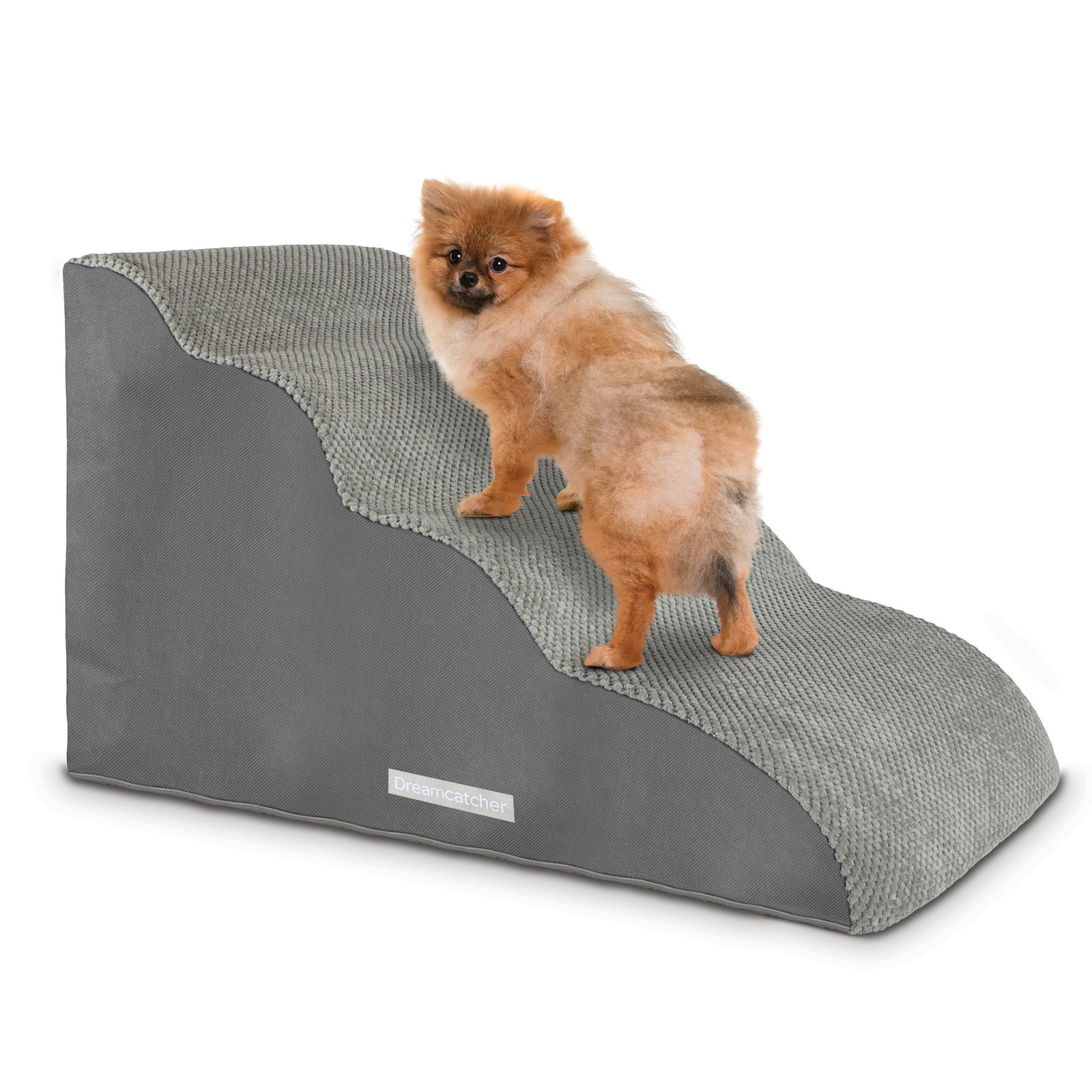 Dog Stairs For Bed, High Density Foam Pet Step Ramp For Sofa, Dogs & Cats, 2,3 & 4 Steps | 4 Step | Grey