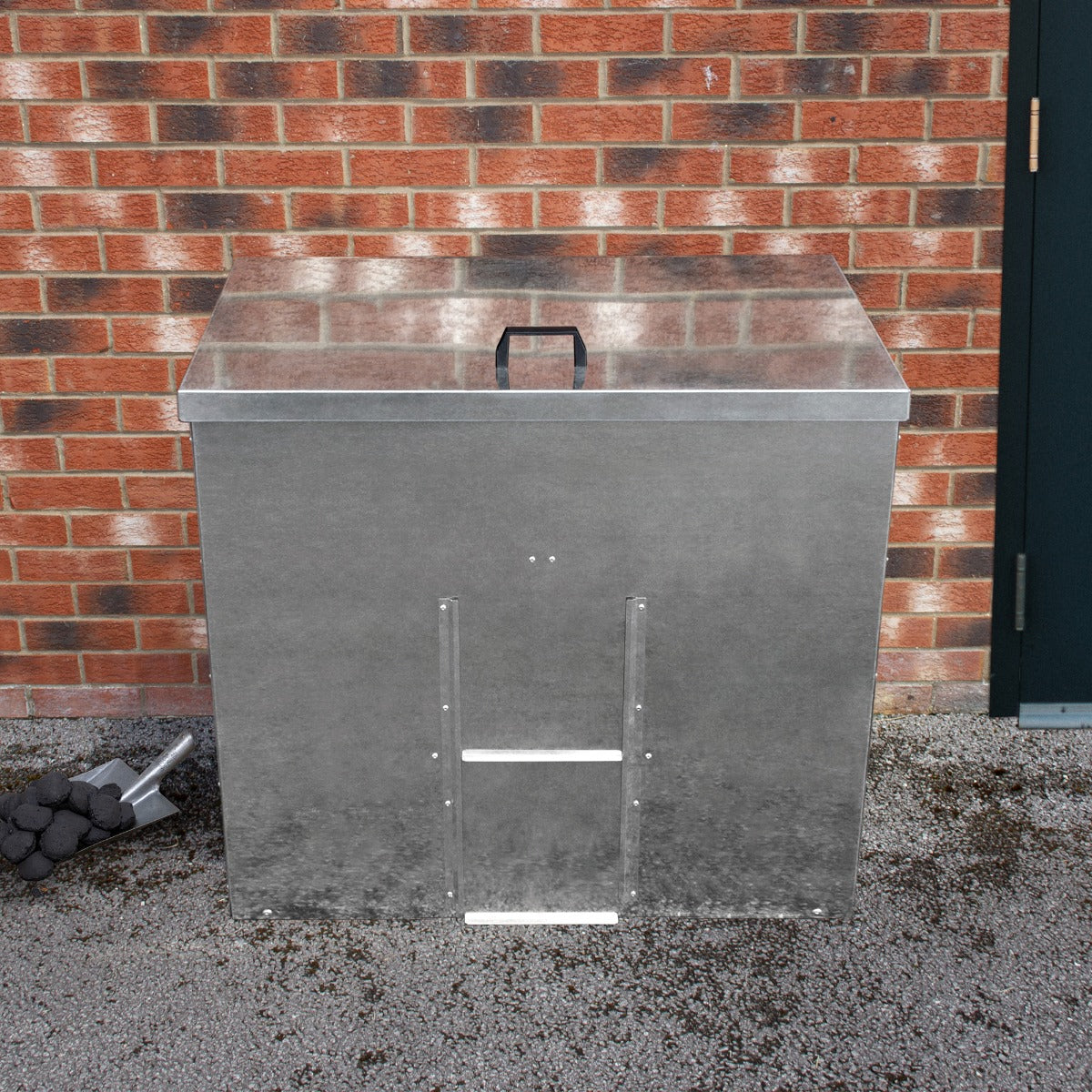 Galvanised Coal Bunker | 500kg | Silver