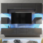 Panorama Wall Tv Unit | Dark Grey