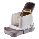 Enclosed Cat Litter Box With Drawer And Scoop Easy Clean