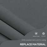 Free Standing Retractable Awning, Dark Grey | Large | Dark Gray
