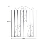 85 W×104cm H Modern Metal Garden Gate Metal Entry Gate With Scroll Design