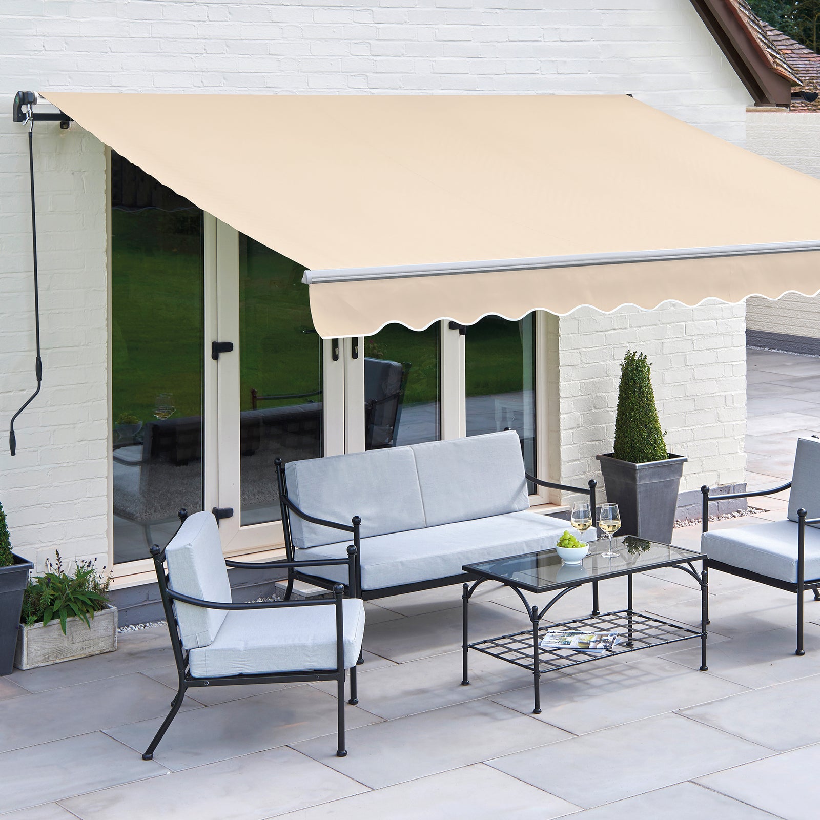 Easy Fit Balmoral Beige Awning | 3.5m