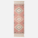Pali Pink Kilim Wool Rug | 200cm | Pink