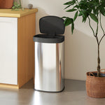 Automatic Kitchen Bin With Soft-close Lid, 55l Sensor Wastebasket | Silver