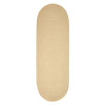 Handmade Woven Braided Oval Rug | 200cm | Linen