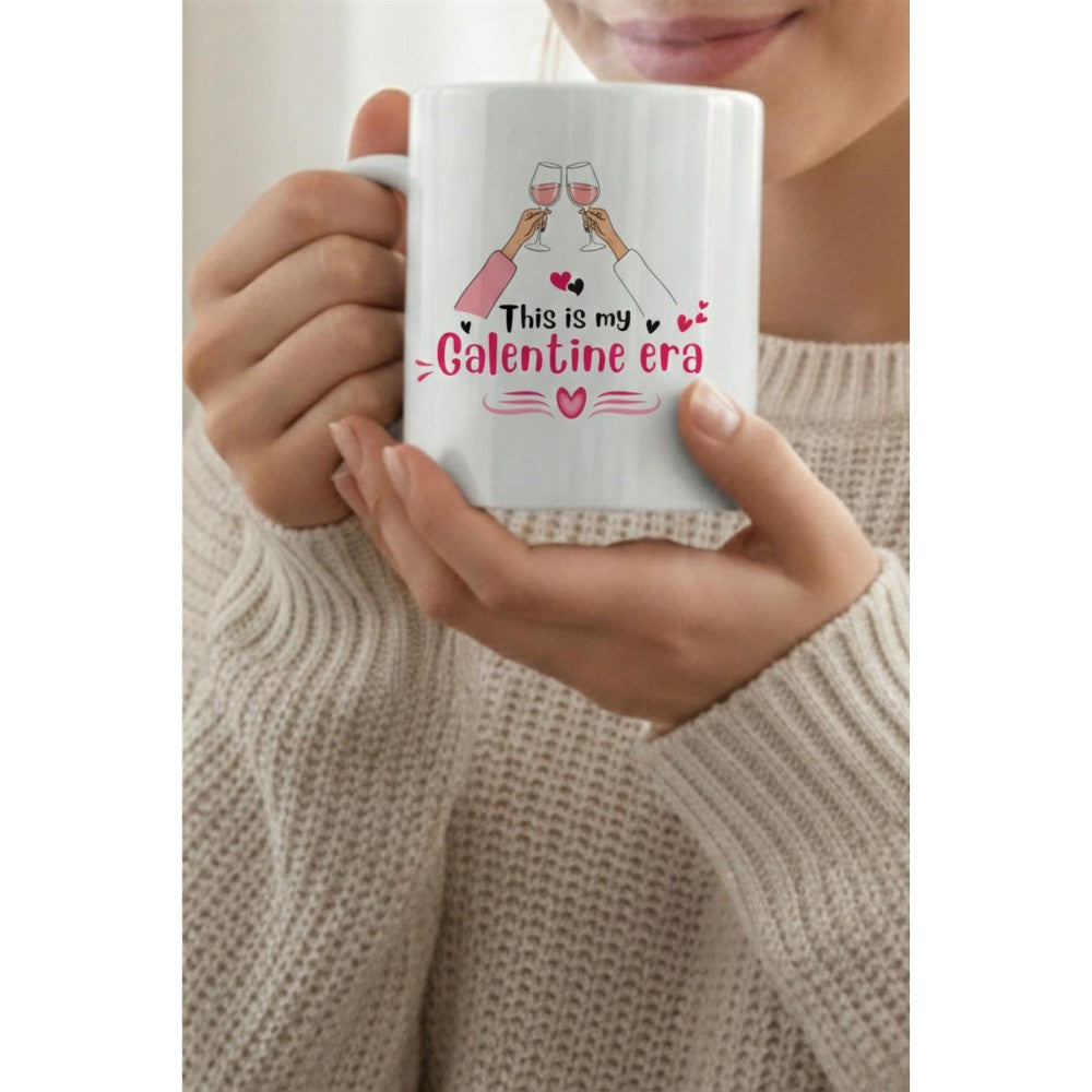Dyzi This Is My Galentine Era Printed Ceramic Mug Valentine’s Day Gift