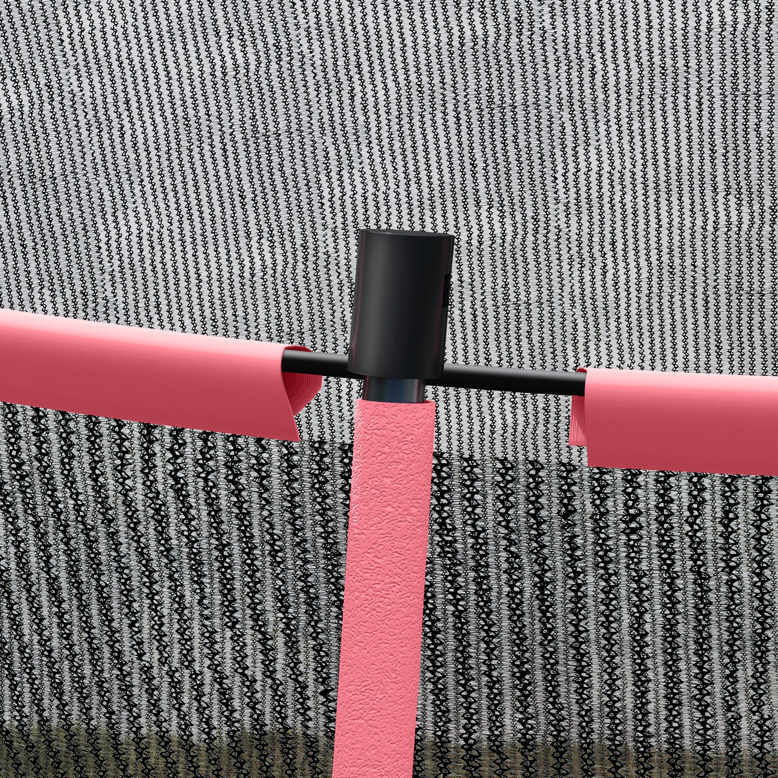 10ft Trampoline With Enclosure Net And Spring Cover | Pink